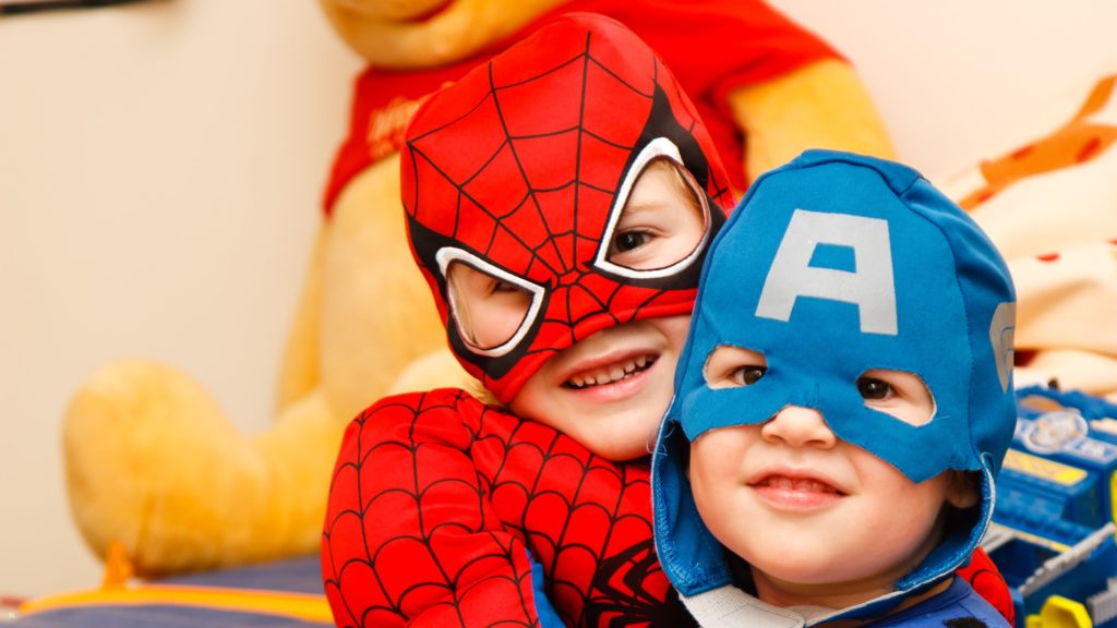 Children dressed as superheros. Creative commons image from Unsplash.